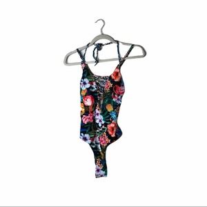 Floral One Piece Bathing Suit M